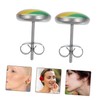 TOVINANNA Stainless Steel Rainbow Earrings for Gay Lesbian Pride Chic