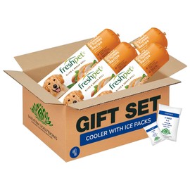Salutem Vita – Chunky Chicken & Turkey Dog Food Rolls, Ready-to-Serve Chilled Meal, Gift Set: 1.5 lb - Pack of 4 (Total 6 lb)