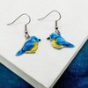 The Magic Zoo Enamel Bluebird Dangle Earrings for Women –