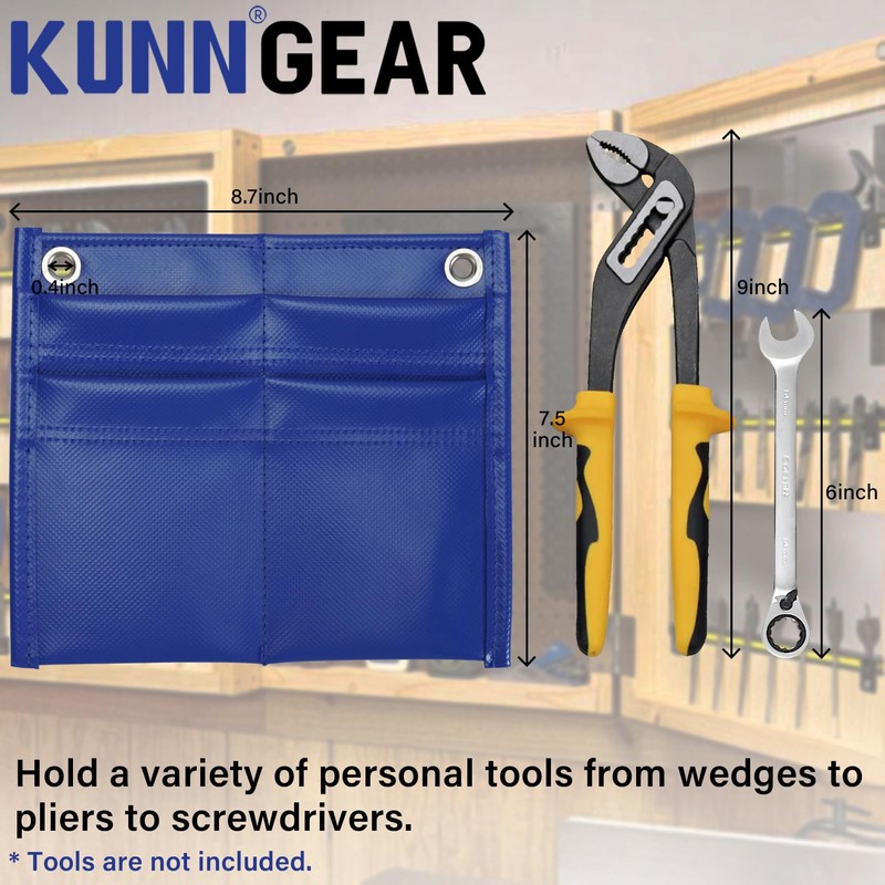 KUNN Firefighter 4-Pocket Tool Pouch Inside Turnout Coat Bunker Pocket