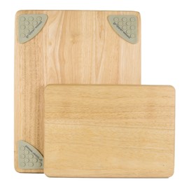 Architec Gripperwood Cutting Boards, Set of 2, Beechwood with Non-slip Gripper Feet, 11 by 8-Inches and 14 by 11-inches