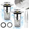 Sink Plug for 34-40 mm Drain Drain Pack of 2
