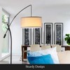 Brightech Grayson - Modern Arc Floor Lamp for Living Room