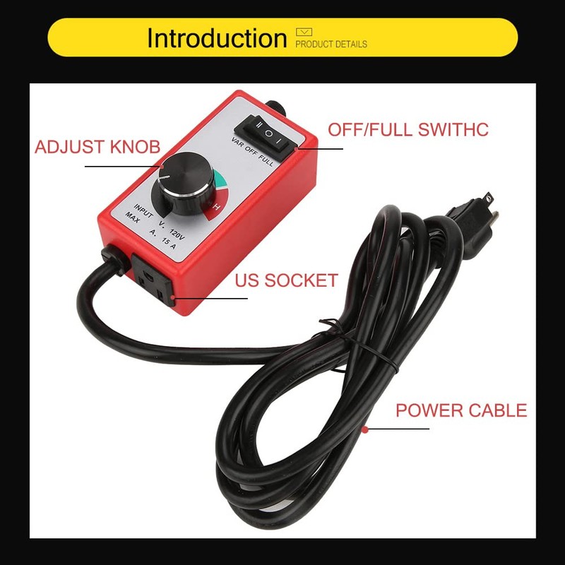 Speed Governor,120V Router Fan Variable Speed Controller Governor Electric Motor