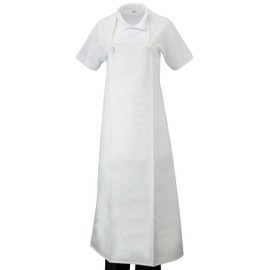 Fuji Vinyl Apron, Apron, Waterproof, Long, Bib, Commercial Use, White, Navy Blue, white