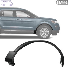 Fender Flare Molding Trim Wheel Opening Front Passenger Side For 2016-2019 Ford Explorer Direct Replacement FB5Z16038AB