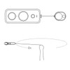 Ieron Mini Bullet Time Cord Retractable Tie Rope Box for