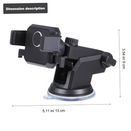 TEHAUX 1pc Car Dashboard Phone Holder Multi-Functional Cellphone Mount Bracket for Cars Easy One-Hand Operation Design Compatible Smartphones