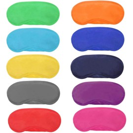 52 Pieces Eye Mask Shade Cover Blindfold Travel Sleep Eye Masks with Nose Pad for Travel Sleep or Party Supplies Game.(13 Colors)