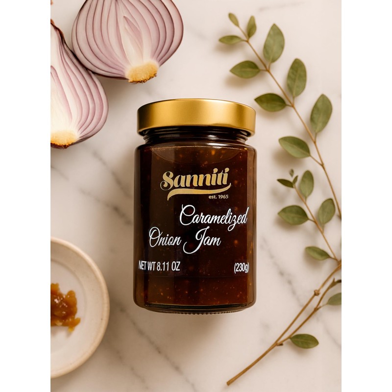 Sanniti Caramelized Onion Jam – Sweet & Savory Gourmet Spread