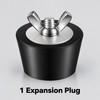 4 Pack 45mm Rubber Pool Winterizing Expansion Plugs with Stainless