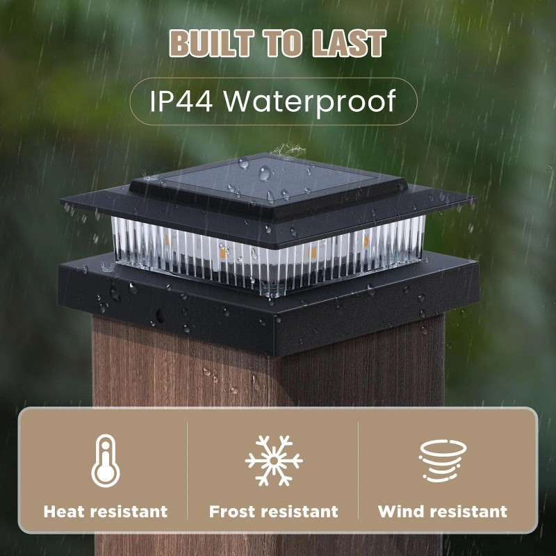 JOFIOS Post Cap Lights 16pack, 4x4 Deck Fence Post Solar