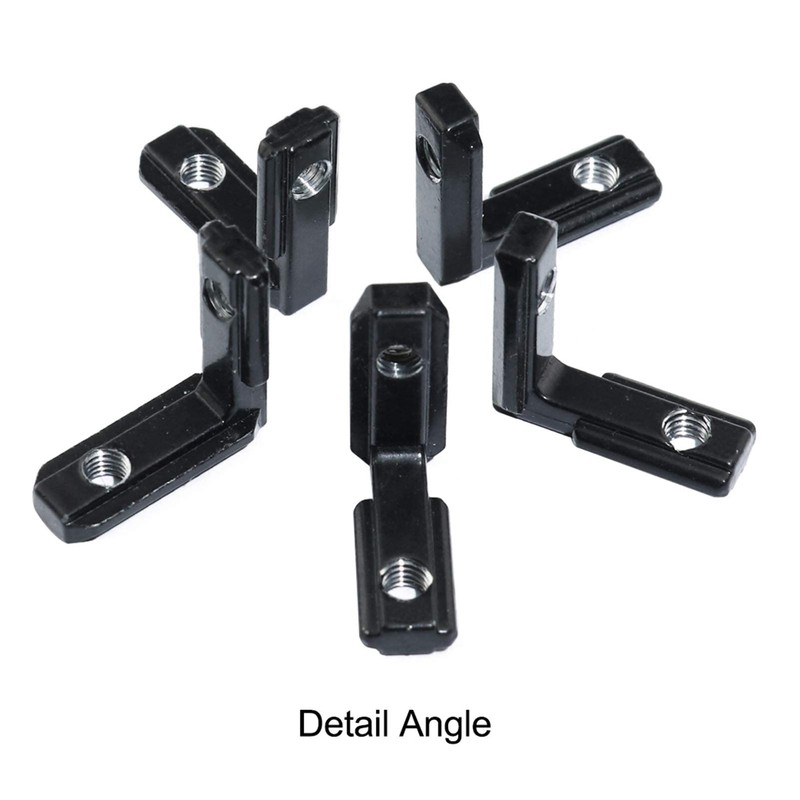 20pcs T-Slot L Shape Interior Corner Connector Joint Brackets +