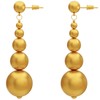 18K Gold Dangle Earrings for Women - 925 Sterling Silver