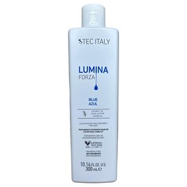 Tec Italy Lumina Forza Colore Blue Azul, Color Intensifier Mask Treatment For Colored Hair. Parabens Free Hair Treatment, Animal Test Free. 10.14 FL.OZ. U.S. (300 ml) (Blue)