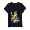 Womens Charcuterie Board King Funny Party Host Food Snacks V-Neck