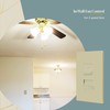 TOPGREENER Kalide Light Switch and 3-Speed Ceiling Fan Control Combo,