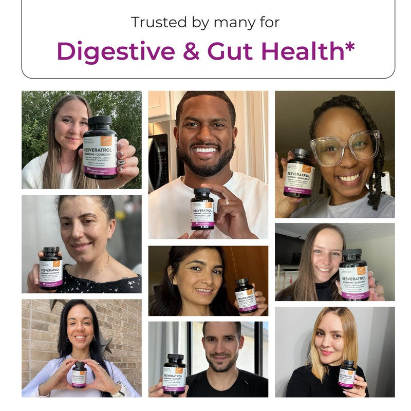 Sandhu's Resveratrol with Berberine for Gut Health | Digestive Supplement