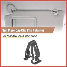 ACROPIX 2pcs Black Iron Sun Visor Cap Clip Clip Retainer No.DS7Z-9904132-A for Ford Transit 2015-2022 for Ford for Mustang 2015-2022 for Ford Edge 2015-2022 Car Parts