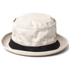Basic Ench Cotton Terrapinch Pork Pie Hat, Large Size, Shallow,