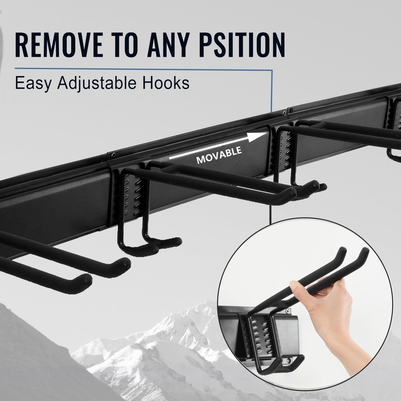 Aking Ace Wall Mount Tool Storage Rack, Heavy Duty Garage