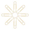 FUDAO FAMILY Paper Clips, 300-Count, Paperclips, Paper Clip, Gold Paper