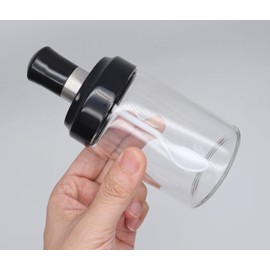 Excelity Condiment Pots with Spoon and Lid Clear Glass Containers Jars for Storing and Dispensing Spice Salt Sugar Pepper