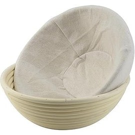 9 Inch Fermentation Breads Basket Cloths, Reusable Breathable Liner Cotton Flax Fermentation Breads Cloths, Round Cloth Baking Supplies Bread Fermentations Baskets Cloth, Baking Tools and Accessories