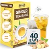 LeafLea 40 Ginger Tea Bags, 100% Pure & Natural from