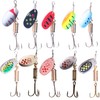 LURESMEOW Trout Lures Spinner Baits Fishing Lures Kit for Bass