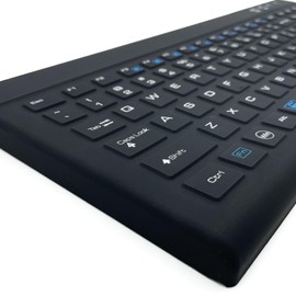 DSI Industrial Wireless Bluetooth 5.0 Waterproof Full-Size Keyboard DWB600 Disinfectant Silicone IP67 Long Battery Life