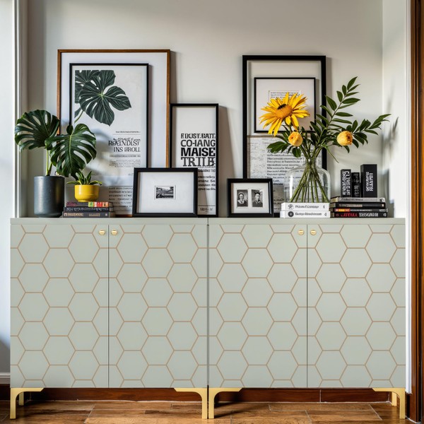NicBex 2-Piece Sideboard Buffet Cabinet with Storage Coffee Bar Kitchen
