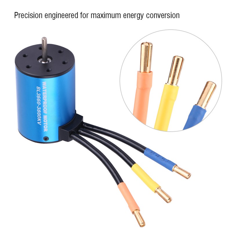 Rcharlance 3660 3800KV Brushless Motor for 1/8 1/10 RC Remote