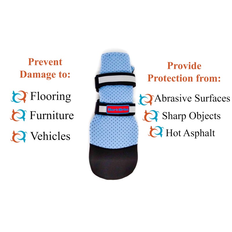 Bark Brite Lightweight Neoprene Paw Protector Dog Boots Designed for