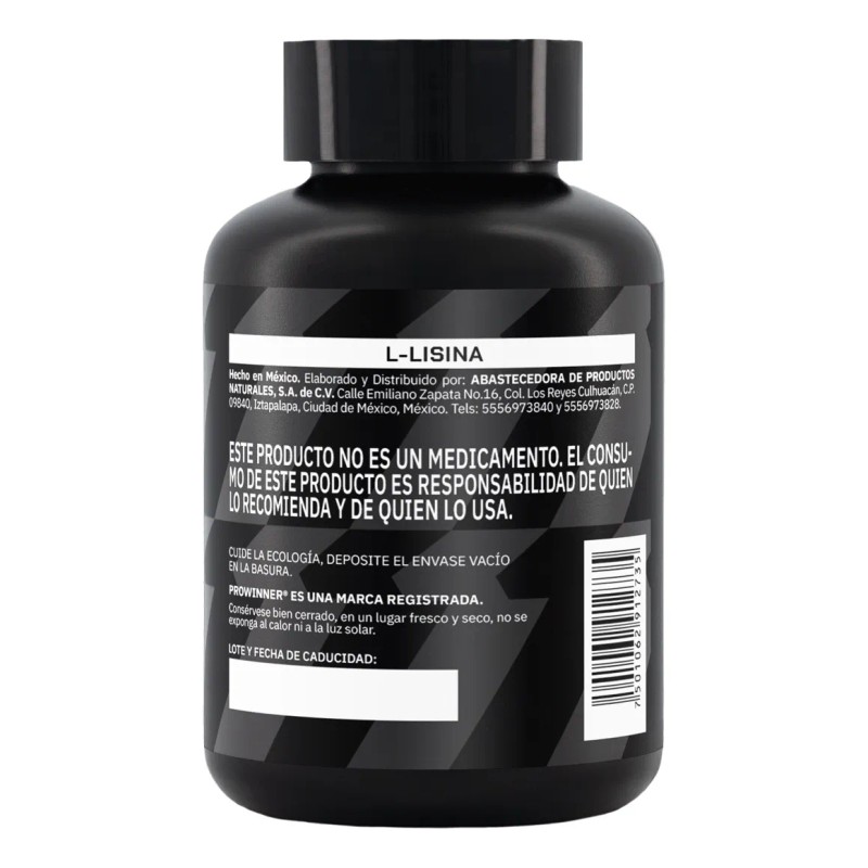 L-lisina (90 Caps) - Prowinner Sin Sabor