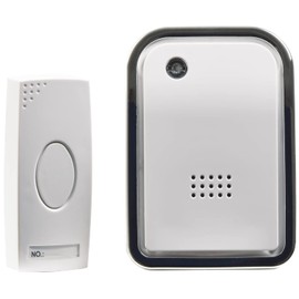 Mercury | Wireless Door Bell/Chime with LED Indicator, Hard of Hearing, Noisy Environments