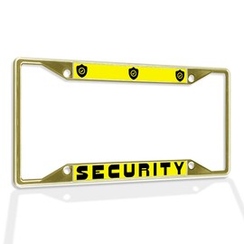 Fastasticdeals Metal Insert License Plate Frame I'm Not Spoiled Just Well Taken Care of B Weatherproof Car Accessories Gold 4 Holes Solid Insert