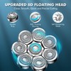 Lovcoyo Shaver Heads Replacement, 8D Blade Replacement Heads, Universal Replacement