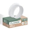 Vent Systems 6" Inch Air Vent Duct Connector Flange Straight