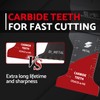 Carbide Oscillating Tool Blades 4-Pack,Multitool Blades Carbide, Universal Fit for
