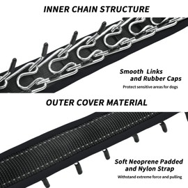 Martingale Collar for Dogs, Adjustable No Pull Dog Collar with Buckle, Heavy Duty Nylon Reflective Anti Pull Collar Slip Collar for Large Medium Dog Walking Training M Black