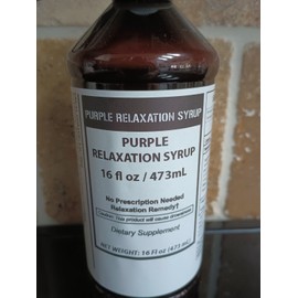 Unbranded Purple Relaxation Syrup, 16 oz, Factory Sealed
