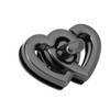 Purse Twist Lock Alloy Double Love Heart Decorative Shinny Handbag