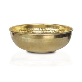 LandSlide Brass Decorative Bowl, 1 Piece (Gold - 4.5 X 1.75 Inch)