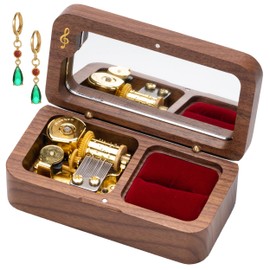 BELLA GLOBE Howls Moving Castle Music Box with Howls Pendragon Earrings Gift for Women Birthday Gifts Howls Moving Castle Merch Anniversary Jewelry Gifts for Her Thinking of You