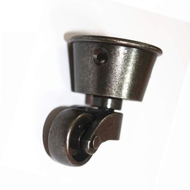 Vogueing Tool Castor Wheels Swivel Solid Brass Wheel Screw Style Fitting - Antique Vintage Cup Type 1Pcs Universal Furniture Casters for Sofas and Tables Chairs