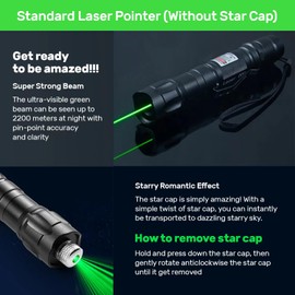 IVVTRYI Long Range Green Pointer Pwith On/Off Switch Button, Pointer High Power with USB Charging Case -Tactical Long Range for Indoor Meetings, Pet Exercising, Outdoor Camping, Astronomy and