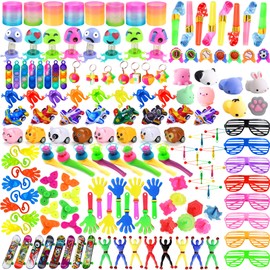Lubibi Children's Birthday Party Bag Set, 160 Pieces Mixed Party Gifts Toys, Children's Birthday Giveaways, Gift Bag Filler, Christmas Birthday Party Gifts for Boys and Girls