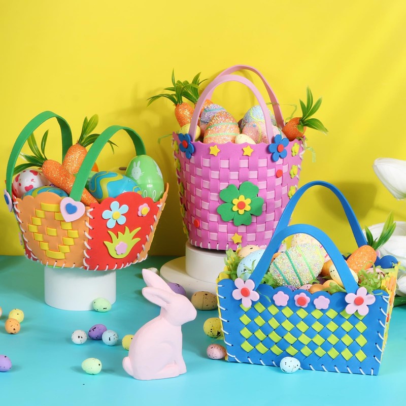 BOFUNX Easter Basket Craft Sets Pack of 3