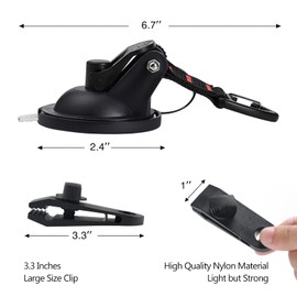 CONBOLA Suction Cups Hooks 8 pcs Car Camping Essentials Heavy Duty Tie Down Suction Cup Camper Accessories with Securing Hook Strong Power for Car Awning Boat SUV Tent Trap Window Glass.(8 pcs)